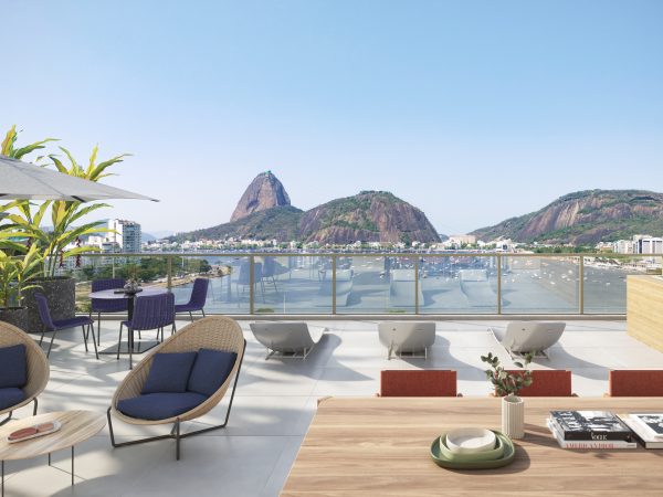 ENSEADA DE BOTAFOGO –  PRAIA DE BOTAFOGO – VISTA MAR – VISTA PÃO DE AÇUCAR.